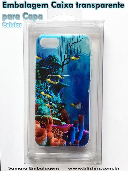 Caixa Transparente para Capas Celular